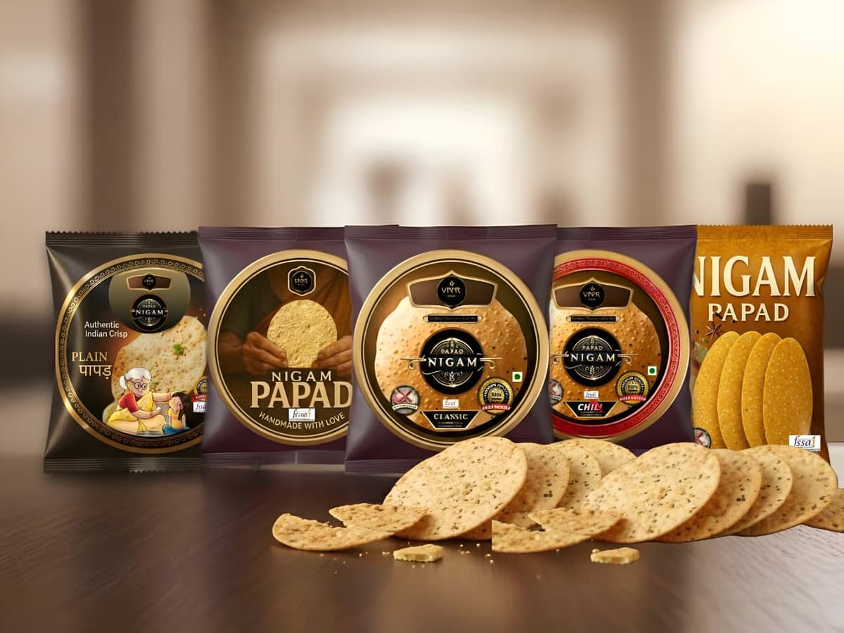 Premium handmade papad making process